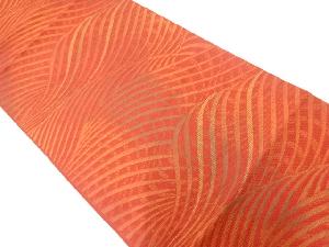 リサイクル　波模様織出し名古屋帯